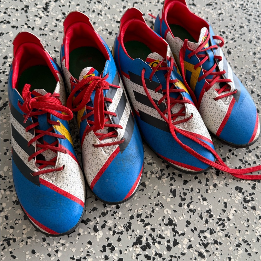 Adidas Kids Blue and Red Sneakers